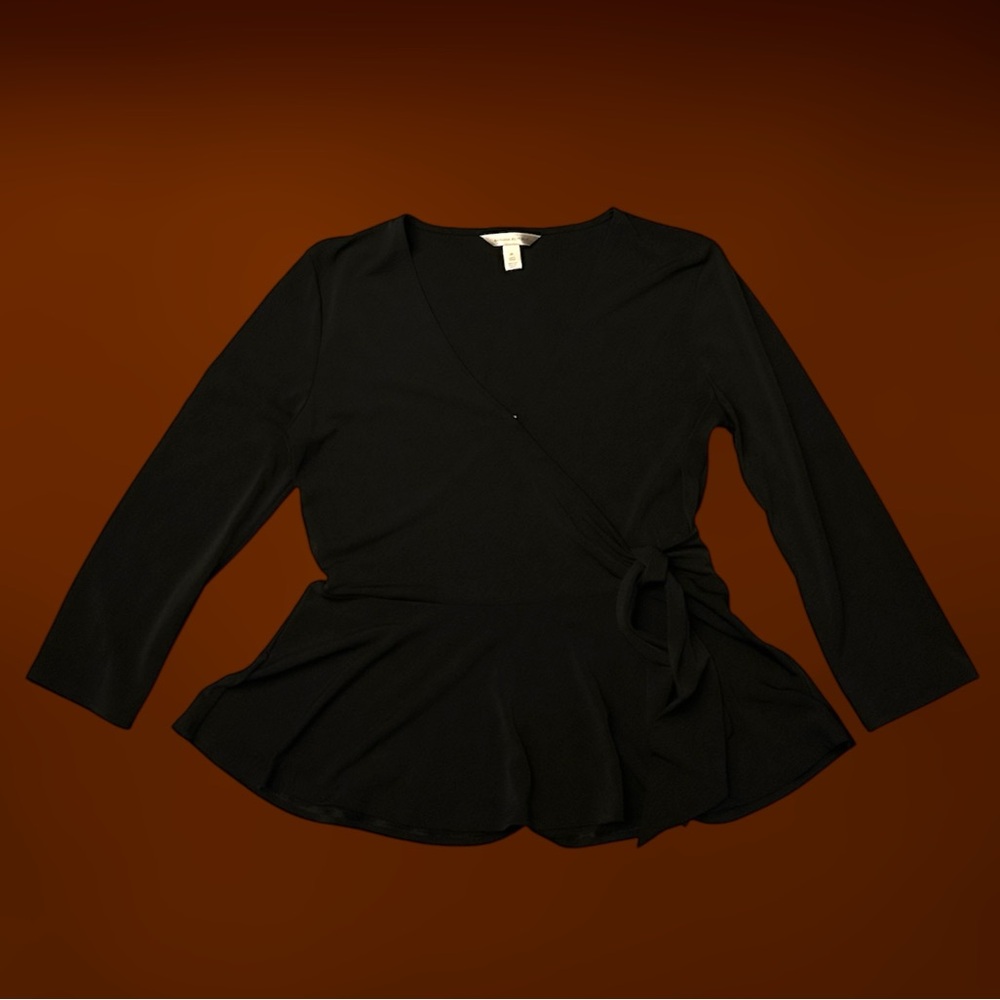 Banana Republic Black Wrap Top 🖤